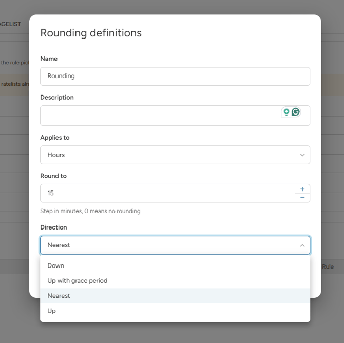 rounding